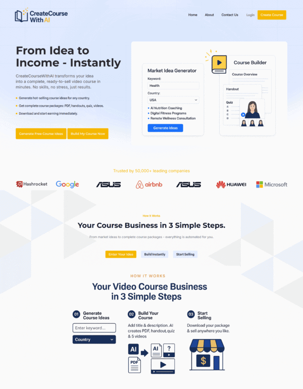 Create Course With AI in ERP System